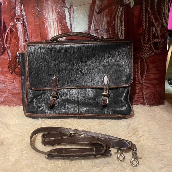Roots XL leather briefcase - Picture 1 of 16